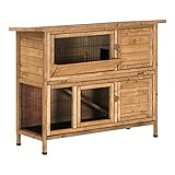 Lovupet Kaninchenstall Hasenstall Kleintierstall Hasenvilla Meerschweinchen Stall 0323,...