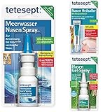 tetesept Meerwasser Nasen Spray, Nasen Gel-Spray und Nasen Heilsalbe - Nasenpflege zum...