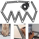 Multi Winkel Messlineal Fliesenleger Multi Tool Schwarz Winkel Schablone Werkzeug...