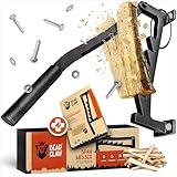 BearClaw Holzspalter manuell - Anzündholz Spalter zur Wandmontage - Handholzspalter,...