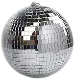 Spiegel-Discokugel, 20 cm, ideal für Partys oder DJ-Lichteffekt, Weihnachten