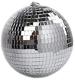 Spiegel-Discokugel, 20 cm, ideal für Partys oder DJ-Lichteffekt, Weihnachten