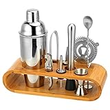 Hochwertiges Cocktailshaker Set, Cocktailmixer Set, 10 Teileig, aus Edelstahl, mit...