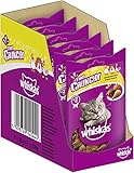 Whiskas Katzensnack Trio Crunchy Treats mit Geflügelgeschmack (Hühnchen, Ente, Pute), 6...