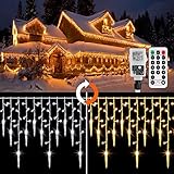 Lichterkette Eisregen GREEMPIRE 10.75m 320 LED Lichtervorhang Warmweiß...