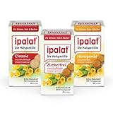 ipalat Halspastillen Classic, Zuckerfrei & Honigmild: Bewährt bei Heiserkeit &...