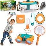 Forscherset für Kinder, Outdoor Exploration Spielzeug mit 3 in 1 Pfeife, Thermometer,...