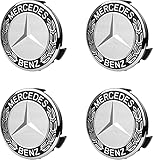 4 Stück Nabendeckel für Mercedes Benz 75MM Radnabenkappen Felgendeckel Felgenkappen...