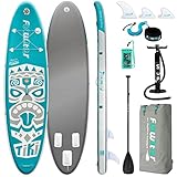 FunWater Aufblasbares Stand Up Paddle Board Surfbrett SUP Komplettes Paddleboard Zubehör...