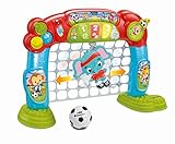 Clementoni 59239 Interaktives Fußballtor, 2in1 Spielzeug für Kinder, Ballspiel für...