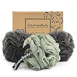 myHomeBody Großer 70g Luffaschwamm, Body Scrubber, Badeschwamm | Sanfter Peeling Schwamm...