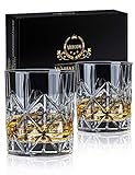 veecom Whisky Gläser, 315ml Whiskey Gläser, Old Fashioned Whiskygläser Rum Gläser...