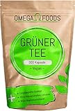 Grüner Tee Kapseln - 300 Kapseln 1.000mg pro Tagesdosierung - Qualität Der Grüner Tee...