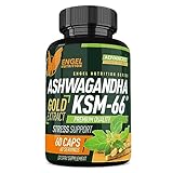 Engel Nutrition Bio Ashwagandha Kapseln KSM-66 500mg mit Magnesium, Zink & Vitamin B6