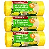 Müllbeutel mit frischem Zitrusduft - 30 Liter (60 Stück) - 3er Pack (3 x 20 Stück) -...