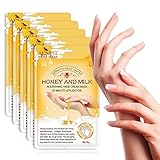 Handmaske 5 Paar Honig Milch Feuchtigkeitsspendende Handschuhe Handpflege...