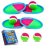 Weokeey Klettballspiel für Kinder Klettball Set Strandspiel Kinderspielzeug Wasserdicht...