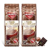 HEARTS Typ Trinkschokolade, 2er Pack, 2 x 1 kg, ca. 80 Portionen pro Beutel,...