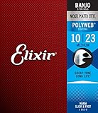 Elixir® 11650 Saiten Banjosaiten mit POLYWEB® Beschichtung, Medium (.010-.010) ,