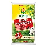 COMPO Rasen-Langzeitdünger, 3 Monate Langzeitwirkung, Rasendünger, Feingranulat, 20 kg,...