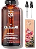 Bionoble Rizinusöl Bio 50ml - 100% Rein, Natürlich und Kaltgepresst - Wimpern,...