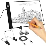 INSANYJ Leuchttisch A4, LED Led Licht Pad Zeichenplatte für 5D Diamond Painting Zubehör,...