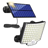 MPJ Solarlampen für Außen, 106 LED Solarleuchte Aussen mit Bewegungsmelder, IP65...