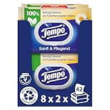 Tempo Feuchte Toilettentücher 'Sanft & Pflegend' - Megapack - 16 Packungen mit je 42...