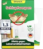 anwerk® Schlupfwespen gegen Lebensmittelmotten - 1X Karte à 4 Lieferungen - Effektiv...