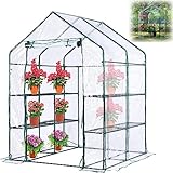 Green House-Abdeckung,PVC-Gewächshaus-Ersatzabdeckung 143 x 143 x 195 cm, wasserdichte...