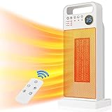 Heizlüfter 2000W, ECO Heizlüfter Energiesparend Leise mit Fernbedienung, PTC Keramik...