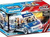 PLAYMOBIL City Action 70899 Polizei-Mannschaftswagen, Mit Licht und Sound, Spielzeug für...