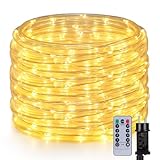 OxyLED LED Lichterschlauch Außen 20m 300 LEDs - Lichterschlauch Aussen IP44 Wasserfest 7...