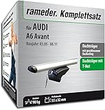 Rameder Menabo Set, Dachträger Pick-Up kompatibel mit Audi A6 C6 Avant (111287-05381-17)