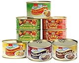 6er Set Currywurst, Paprikagulasch & Co., 2,8 kg mit 6 Sorten Fertiggerichte Konserven...