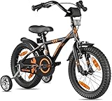 Prometheus Kinderfahrrad 16 Zoll Jungen mit Stützräder ab 4-5 Jahre Mädchen Rücktritt...