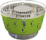 ACTIVA Grill Tischgrill AIRBROIL JUNIOR Grün, Holzkohlegrill mit Aktivbelüftung