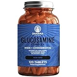 DHARMA Glucosamin mit Chondroitin, MSM, Kollagen, Hyaluronsäure, Boswellia, Selen und...