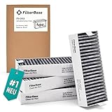 FilterBase® Clean Air Aktivkohlefilter 4 Stück - Filter Set passend für Bosch HEZ9VRCR0...