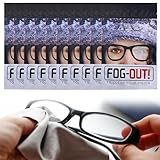 Antibeschlagtuch, Anti Fog Tücher, 10PCS Brillenputztuch, Anti Beschlag...