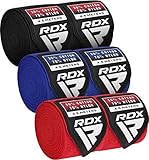 RDX 4.5m Profi Boxbandagen 3 Paar Set, MMA Boxen Muay Thai, Elastisch Handbandagen Mit...