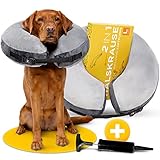 Tierhood Halskrause Hund - Aufblasbarer Hundekragen Leckschutz Hund - Halskrause Hund...