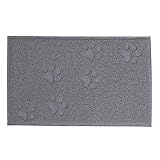 lionto Katzenklomatte aus robustem PVC, 32x45 cm, leicht zu reinigender Vorleger für...