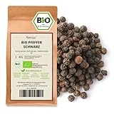 Kamelur 1kg BIO Schwarzer Pfeffer Ganz aus Sri Lanka - Aromatische Bio Pfefferkörner für...