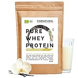 BIO Whey Protein-Pulver Vanille [aus Deutschland] ohne Soja - Hochwertige Bio...