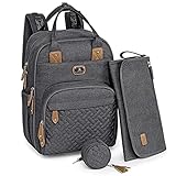 Wickeltasche Rucksack - Dikaslon Großer Wickelrucksack mit Multifunktions-Babytaschen und...