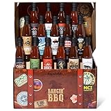 Thoughtfully Gourmet Bangin BBQ Grill-Saucen Probier-Set - Geschenkset mit 15 Barbecue...