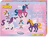 Hama Perlen 3138 Geschenk-Set Zauberhafte Pferde mit ca. 4.000 bunten Midi Bügelperlen...