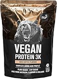 nu3 Vegan Protein 3K Shake (1kg) - Protein Pulver vegan Iced Coffee mit Sonnenblumen...