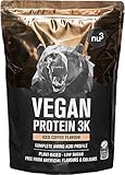 nu3 Vegan Protein 3K Shake (1kg) - Protein Pulver vegan Iced Coffee mit Sonnenblumen...